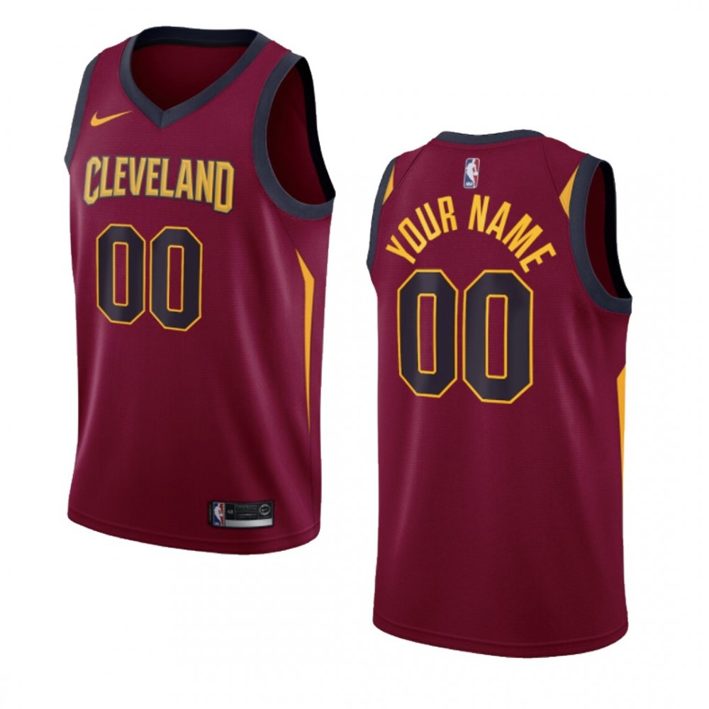 Men's Cleveland Cavaliers Wine Swingman Custom NBA Jersey - Icon Edition-Pro Kit Vault | Brand New 26/27 Sports Jerseys